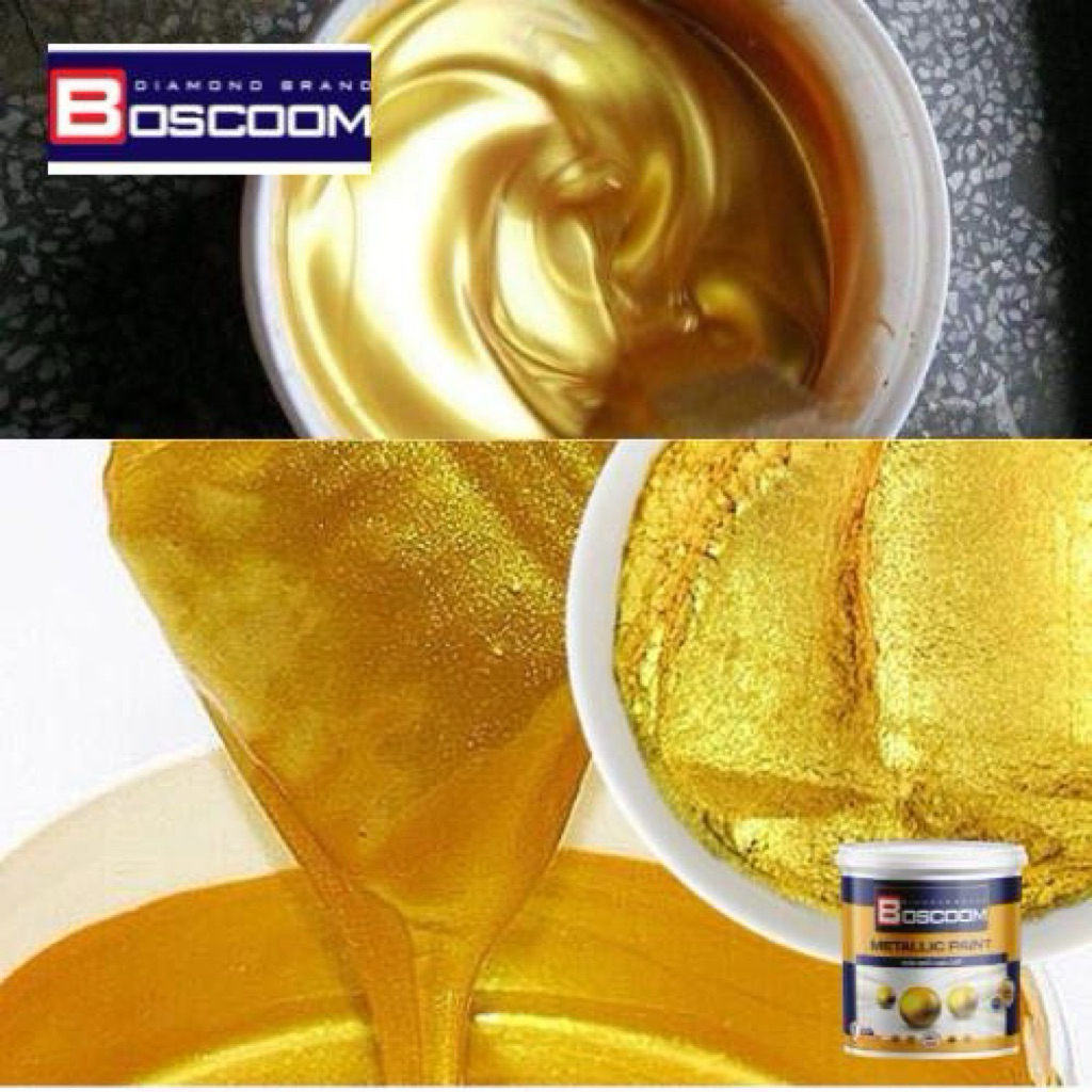 1kg sơn nhũ 24K tô điểm nét sang trọng quý phái cho công trình, tô điểm chậu cảnh.