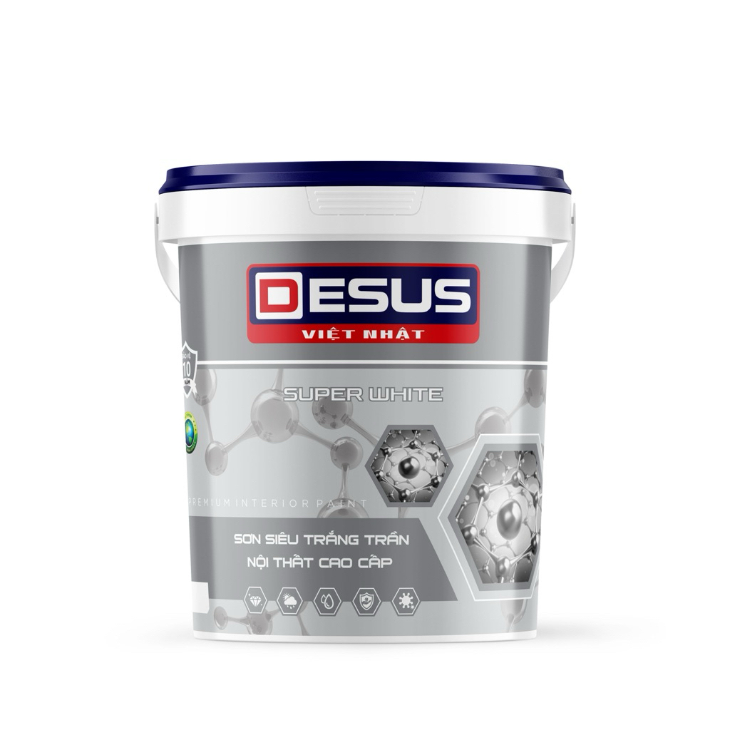 Desus Sơn siêu trắng trần nội thất